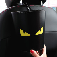 敬平车载垃圾桶汽车内用副驾驶多功能创意时尚可爱挂式后排车用垃圾桶 小恶魔 平
