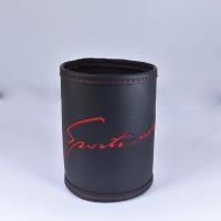 敬平车载垃圾桶车挂式前排副驾驶后排迷你小型创意可爱汽车内用收纳盒 黑色英文标志 平