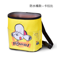 敬平创意悬挂式车载垃圾桶车挂式车用多功能收纳置物箱垃圾袋汽车用品 防水桶款[卡拉比] 平