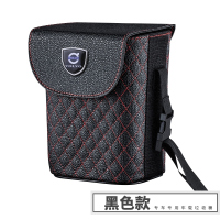 敬平沃尔沃V40/XC60/XC90/S60L/S90/V60/V90改装汽车收纳袋车载垃圾桶 沃尔沃标 黑色款 平