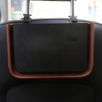 敬平车载垃圾桶可折叠车内车挂式收纳储物桶女创意卡通桶车上用品大全 黑色折叠 平