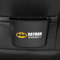 敬平潮牌车载垃圾桶汽车挂式内置物桶迷你卡通收纳多功能前后排创意女 蝙蝠侠[一体式] 平