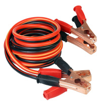 敬平汽车电瓶连接线汽车搭车线汽车电瓶搭火线纯铜线夹汽车加粗打火线 1000A2米纯铜线芯 平电瓶线