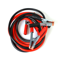 敬平汽车电瓶连接线汽车搭车线汽车电瓶搭火线纯铜线夹汽车加粗打火线 2000A4米铜包铝线 平电瓶线