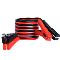 敬平过江龙汽车没电对接应急救援电瓶线搭火线鳄鱼夹纯铜加粗12v N2500A-4米搭电夹 平