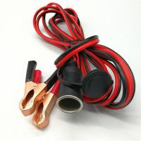 敬平车载限流专用汽车电瓶夹子转点烟器孔蓄电池连接线12v24V转接线 4米(电瓶夹带母座) 平电瓶线