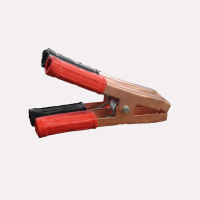 敬平纯铜镀铜汽车电池搭火连接线夹子充电器卡大号鳄鱼夹加厚 中号(1对装) 平电瓶线