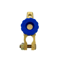 敬平汽车新款夹断电防漏电纯铜卡子保护延长跑电寿命电瓶卫士 纯黄铜电瓶开关 平电瓶线