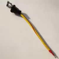 敬平纯铜电瓶搭铁线负极柱连接线汽货车农用车蓄电池闸刀电源总开关线 5根装40cm 紫铜搭铁线 平电瓶线