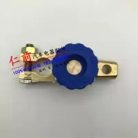 敬平电瓶卡子汽车蓄电池桩头纯铜加厚电瓶接线端子夹头电瓶柱接头 旋转断电桩头蓝色单只-铜 平电瓶线
