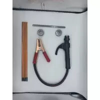 敬平汽车电瓶接头焊接碳棒蓄电池桩头接线桩模具电瓶柱维修电瓶线焊枪 碳棒5根+精品模具+铅棒1根+焊枪 平
