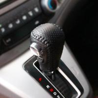 敬平免缝专用于CRV12/13/14款15-19款皮改装排挡套挡把套档杆套 A12-14款 打孔皮/黑皮蓝排换挡手刹套