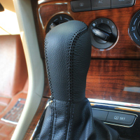 敬平适用大众帕萨特迈腾高尔夫7凌渡途安途观CC皮自动档排挡档位套 12-18款CC自动档位套黑线 平排档/手换挡手刹套