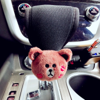 敬平韩国汽车内饰排挡套可爱卡通档位套手刹防滑车饰用品手自动挡把套 唇印排挡套(冰丝) 平排档/手刹套换挡手刹套