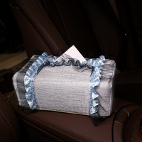 敬平汽车套饰五件套女装饰手刹套排挡套后视镜套安全带护肩套扶手箱垫 纸巾盒套1个 平