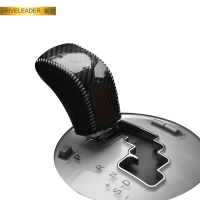 敬平适用于丰田/06/07/08/05-09老款锐志手缝皮排档位把套改装专用 老款锐志 黑炭纤维皮 白线款排换挡手刹套