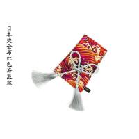 敬平L-style 原创设计日本海浪剑道档把套 波棍套 装饰套 非挡把 红色 红色海浪银绳 平排档/手刹套换挡手刹套