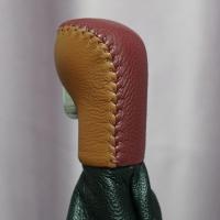 敬平专用老欧宝雅特 安德拉皮免缝挡把套排档套挂档杆套挡套手刹套 [挡把套]枣红和棕搭配 平排档/手刹套换挡手刹套