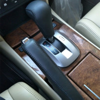 敬平本田老八代8自动专用皮排挡套 歌诗图手刹档把头挂挡档位套 单个自动挡套-黑皮红线 平排档/手刹套换挡手刹套