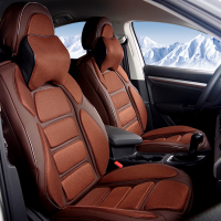 敬平夏季汽车坐垫全包围个座垫哈弗H6本田CRV宝马3系5系座套 蓝色(有头枕版) 平