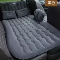 敬平车载充气床汽车后排睡垫suv轿车旅行床车内睡觉中后座气垫床 波浪[黑色]新升级★头枕*2★侧挡★护头挡 平