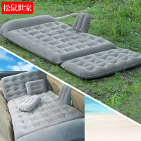 敬平车载充气床小车用床垫轿车SUV后排后座睡垫气垫床旅行床 家车双用升级版(浅灰色)2个墩子 平
