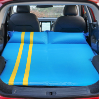 敬平汽车自动充气床垫SUV越野车专用车载旅行床后备箱气垫床成人睡垫 加厚蓝黄 平