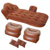 敬平SUV后排通用气垫床后座旅行儿童婴儿车内睡觉 双挡植绒加厚-棕色 平