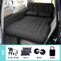 敬平车载气垫床电动充气轿车SUV单人双人儿童通用后备箱后座旅行实用 加长儿童挡--黑色(预售) 平