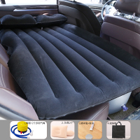 敬平车用充气床垫后排轿车通用款车内中后座睡觉气垫床 蓝色无档脚泵款[漏气包退+加厚植绒] 平