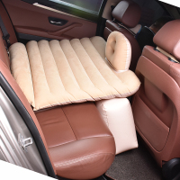 敬平新款儿童后排后座车内用睡觉床车载床垫子小旅行车中床 占两座儿童床米色 不护头 平气垫床