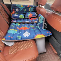 敬平车载充气床suv轿车后座汽车睡垫后排儿童婴儿旅行床垫通用车中床 2位儿童床-牛津棉布恐龙 平