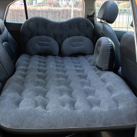 敬平汽车中后排睡垫SUV后备箱旅行床车内睡觉垫后座气垫床 [后座通用+护头档+侧挡]升级款 黑色★单面植绒 平