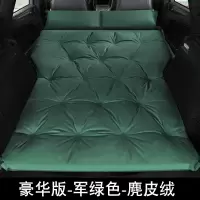 敬平本田CRV XRV 缤智 杰德SUV专用旅行床汽车后备箱睡垫车载充气床垫 豪华麂皮绒军绿5cm加厚点式/弧边无翼 平
