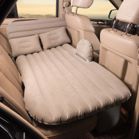 敬平车载充气床垫SUV专用XRV CRV霸道 柯迪亚克汽车用睡垫后排通用 植绒款灰色带护头挡 平