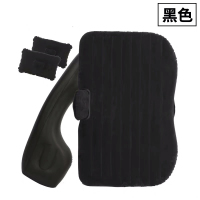 敬平车载垫汽车后排睡垫轿车后座气垫床SUV通用车内睡觉旅行床 黑色标准款[侧档+直条纹]*(舒 适植绒)漏气包换 平