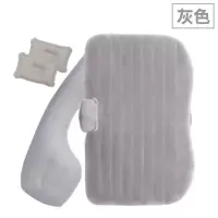 敬平车载垫汽车后排睡垫轿车后座气垫床SUV通用车内睡觉旅行床 灰色标准款[侧档+直条纹]*(舒 适植绒)漏气包换 平
