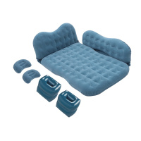 敬平宝马x1x5x6x3x4z4i3车载充气床汽车成人床垫后排轿车后座睡垫床 [宝马]墨绿 后排座椅用 平