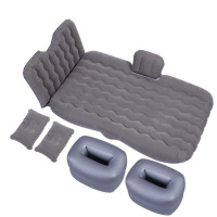 敬平江铃福特新全顺专用气垫床v362汽车用旅行床新全顺车载充气双人床 灰色--植绒加厚升级款[带护头档] 平