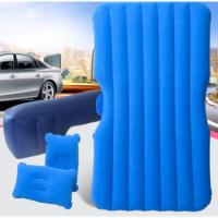 敬平分体新款通用型车载旅行床车中床车中床SUV后排座汽车充气床垫 分体植绒蓝无挡+电动泵 平