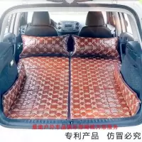 敬平车载非充气床 折叠床垫SUV后备箱专用旅行床轿车后排通用午休睡垫 非充气升级复合绗绣雕花送2枕头 可拆分折叠用一半 