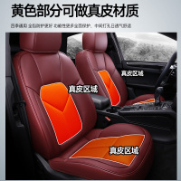 敬平2019款保时捷卡宴改装Cayenne座垫 Macan皮专用包围汽车坐垫 皮360包标准版=拉菲红色 领卷 