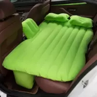 敬平凯迪拉克ATS-L CT6XTS汽车载充气床垫睡垫气垫床后排座旅行床 连体有挡绿色 平