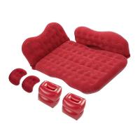 敬平车载充气床轿车车内后排旅行床车上睡觉汽车通用后座充气床垫 后排多功能款红色 平