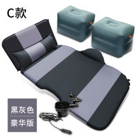 敬平福特翼博翼虎锐界撼路者探险者SUV专用后备箱气垫床汽车载充气床 [C款豪华版黑灰色]春亚纺面料+中排座椅用 平