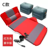 敬平福特翼博翼虎锐界撼路者探险者SUV专用后备箱气垫床汽车载充气床 [C款豪华版红灰色]春亚纺面料+中排座椅用 平