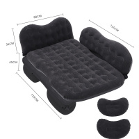 敬平后排专用气垫床充气床垫长城哈弗H6coe哈佛H1H2H5H7C3汽车载睡 升级版双护头--黑色 平