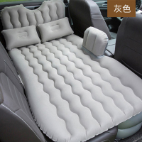 敬平车载旅行床汽车后排睡觉垫气垫床suv轿车充气床车内睡觉 [灰色]亲肤波浪款 平