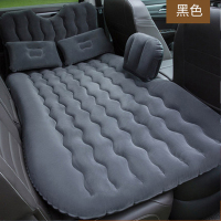 敬平车载旅行床汽车后排睡觉垫气垫床suv轿车充气床车内睡觉 [黑色]亲肤波浪款 平