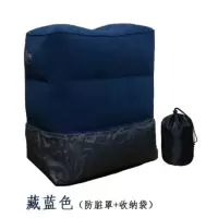 敬平车载充气脚凳子飞机 火车间隙垫车载充气床SUV 后排座车载 (双气嘴)灰色脚凳 平